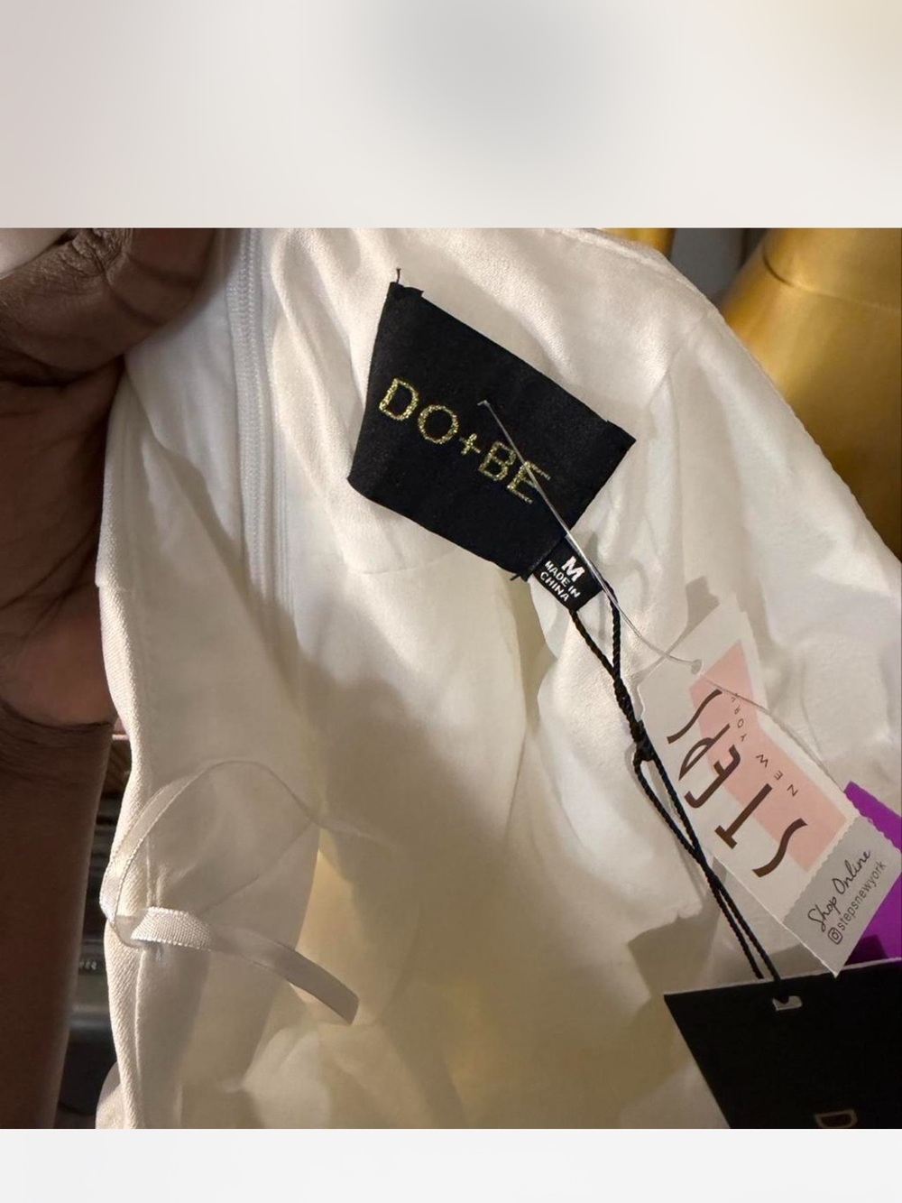 DO+BE Ivory Satin Slip Dress - Picture 5 of 6